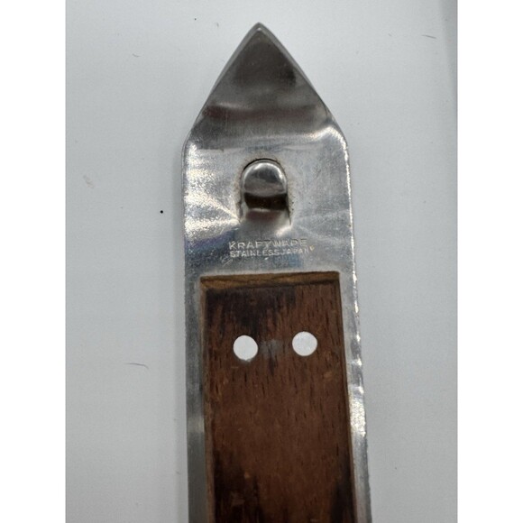 Vintage Kraftware Japan Stainless Steel & Wood Bar Tool Set - Picture 3 of 4